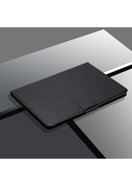 Galaxy Tab A7 10.4 Için Standlı Deri Tablet Kılıfı - Siyah (Yurt Dışından)