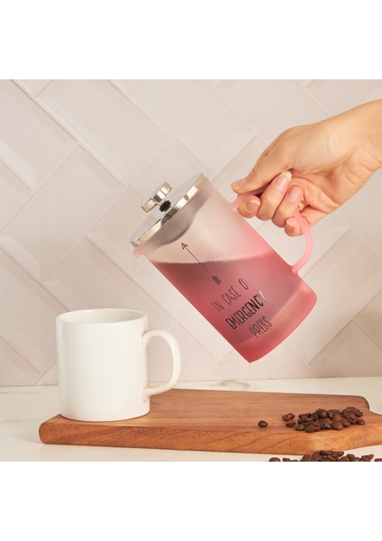 Emergency Borosilikat Cam French Press Pembe 600 ml fiyatları