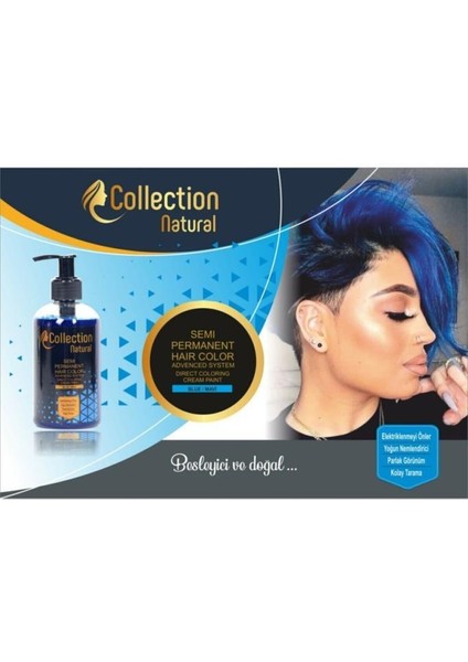 Collection Naturel Hair Color Mavi Saç Boyası 250 ml