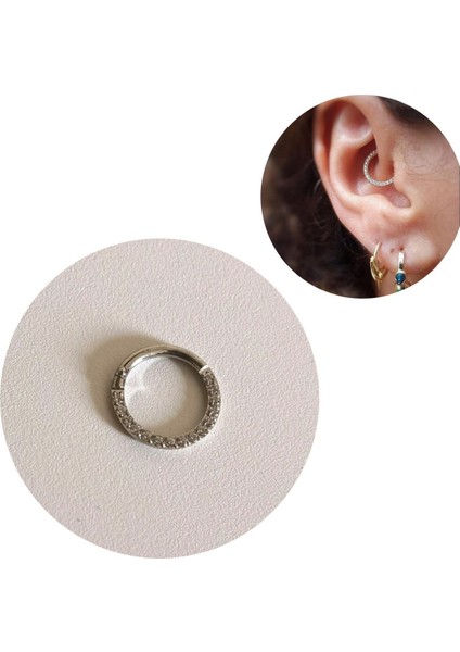 Cerrahi Çelik Halka Piercing - Çap 8 mm - 1 Adet