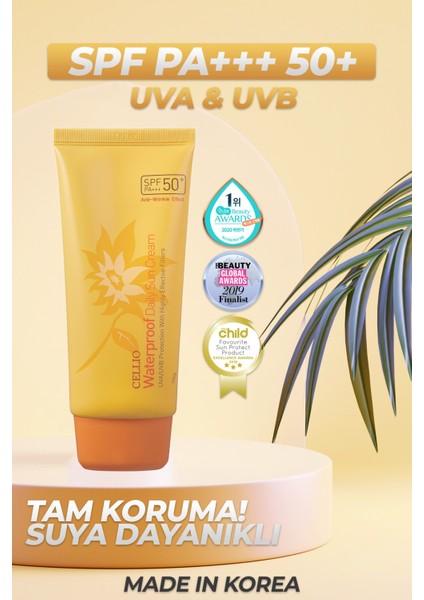 Sebum Karşıtı Yüksek Koruyucu SPF50+ Pa +++ Uva/uvb Güneş Koruyucu Krem