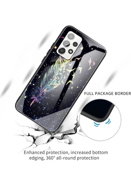 Galaxy A52 4g / 5g / A52S 5g Için Desenli Baskılı Temperli Cam + Tpu Telefon Kılıfı (Yurt Dışından) fiyatları