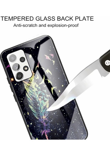 Galaxy A52 4g / 5g / A52S 5g Için Desenli Baskılı Temperli Cam + Tpu Telefon Kılıfı (Yurt Dışından) modelleri