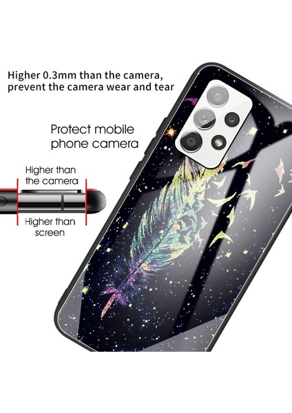 Galaxy A52 4g / 5g / A52S 5g Için Desenli Baskılı Temperli Cam + Tpu Telefon Kılıfı (Yurt Dışından) fırsatları