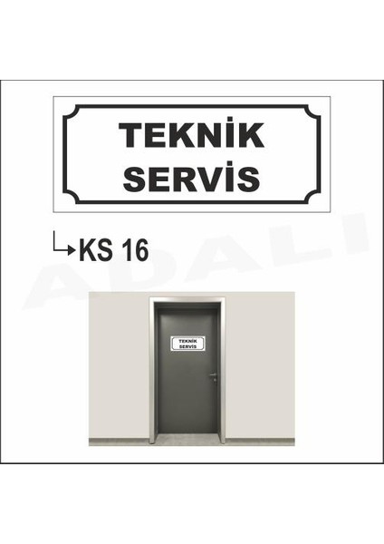 3M 12X24 Teknik Servis Kısım Levhası Dekota