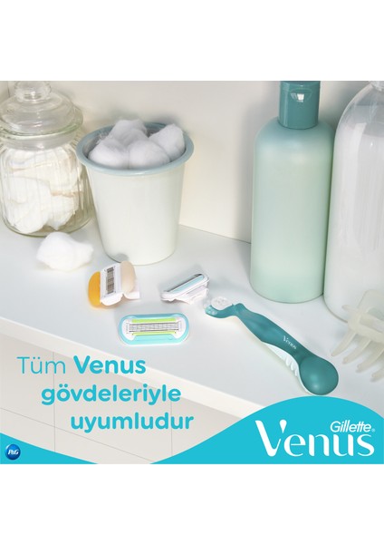 Gillette Venus Smooth Tıraş Makinesi + 5 Adet Yedek Başlık