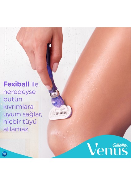 Gillette Venus Swirl Tıraş Makinesi + 3 Adet Yedek Başlık