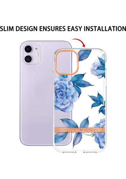 Çiçekler ve Bitkiler Tpu Telefon Kılıfı Için iphone 11 Orkide Şakgriık(Yurt Dışından) fiyatları