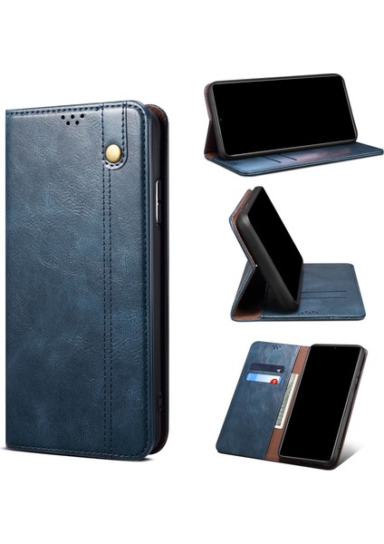 Xiaomi Mi 12 Lacivert Için Basit Balmumu Doku Kılıfı(Yurt Dışından) fiyatları