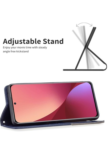Xiaomi Mi 12 Mavi Için Prizmatik Deri Kılıf fırsatları