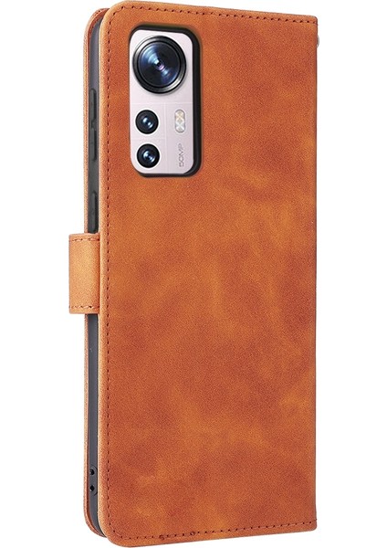 Cilt Xiaomi Mi 12 5g Mavi Için Pu Telefon Kılıfı(Yurt Dışından) modelleri