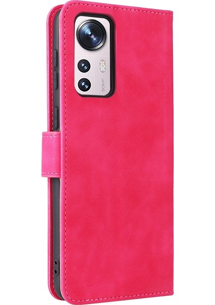 Cilt Hissediyorum Pu Telefon Kılıfı Xiaomi Mi 12 5g Rose Red modelleri