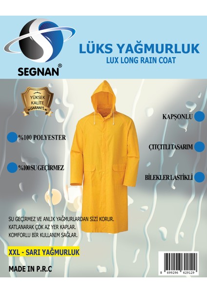 Yağmurluk Lüks Sarı