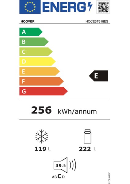 Hoce 3T618ES 341 Lt No Frost Buzdolabı