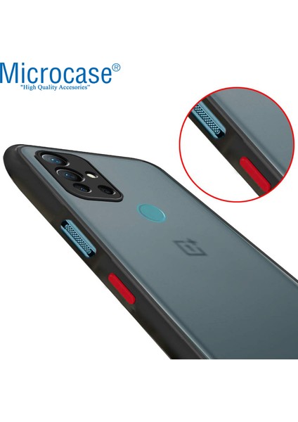 Oneplus Nord N10 London Serisi Darbeye Dayanıklı Kılıf - Buzlu Siyah modelleri