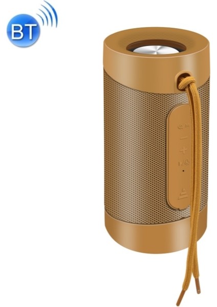 Mini Aydınlatmalı Kablosuz Bluetooth Hoparlör - Sarı (Yurt Dışından)