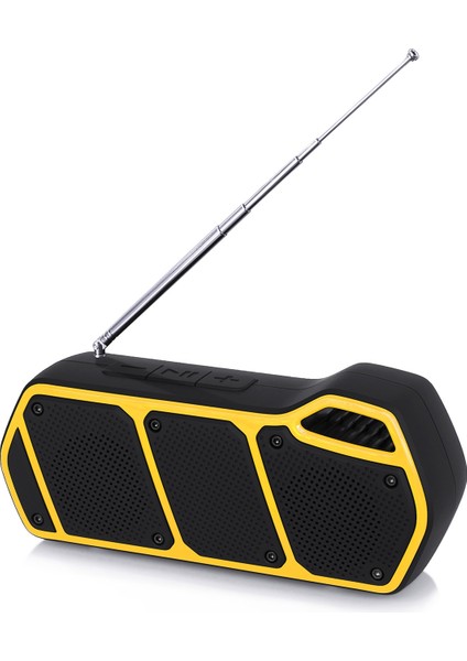 NR-5011FM Taşınabilir Antenli Bluetooth Hoparlör - Sarı (Yurt Dışından) fırsatları