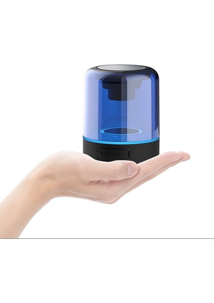 JY03 Tws Rgb Saydam Taşınabilir Kablosuz Hoparlör - Siyah (Yurt Dışından)