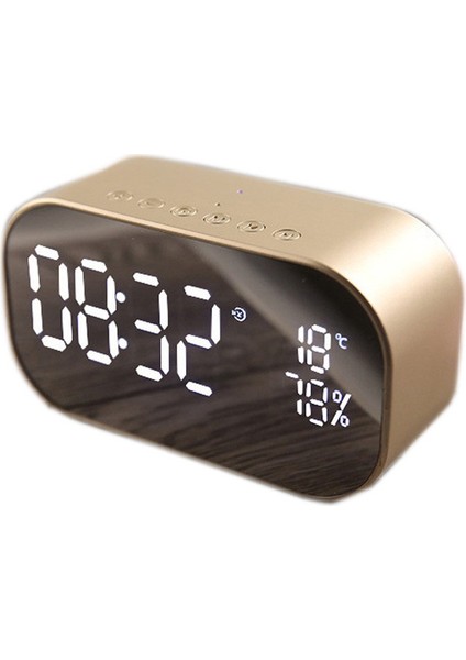 S2 Masaüstü Alarmlı Hoparlör - Altın (Yurt Dışından)