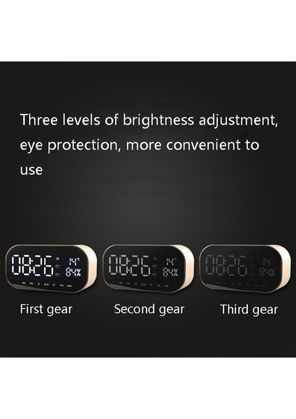 S2 Masaüstü Alarmlı Hoparlör - Altın (Yurt Dışından) fırsatları