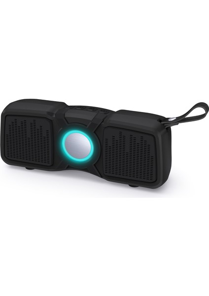 NR-9011 Taşınabilir Kablosuz Bluetooth Destekli Hoparlör - Siyah (Yurt Dışından)