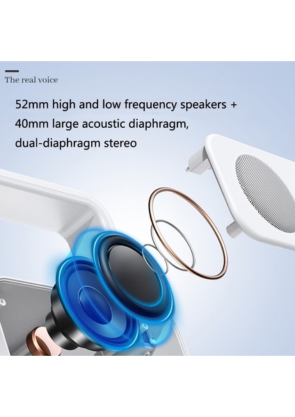 Taşınabilir Bluetooth Hoparlör - Beyaz (Yurt Dışından)