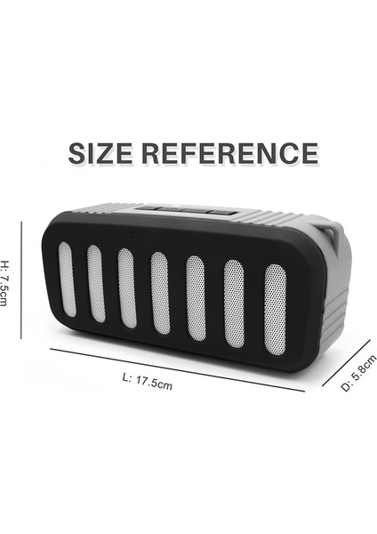 NR-2013 Tws Bluetooth Hoparlör - Siyah (Yurt Dışından)