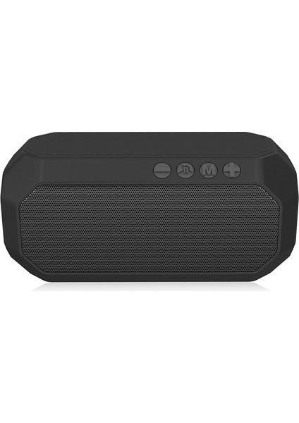 NR-4000 Tws Çokgen Şekilli Bluetooth Hoparlör - Siyah (Yurt Dışından)