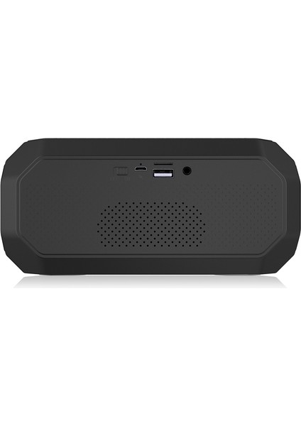 NR-4000 Tws Çokgen Şekilli Bluetooth Hoparlör - Siyah (Yurt Dışından)