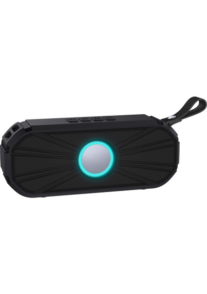NR-9012 Taşınabilir Kablosuz Bluetooth Destekli Hoparlör - Siyah (Yurt Dışından)