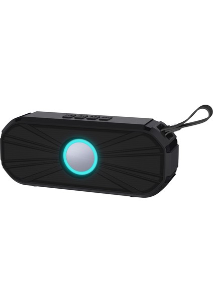 NR-9012 Taşınabilir Kablosuz Bluetooth Destekli Hoparlör - Siyah (Yurt Dışından)