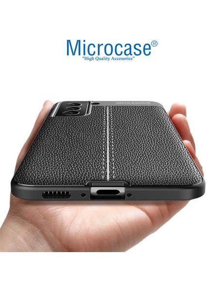 Samsung Galaxy S22 5g Leather Tpu Silikon Kılıf - Siyah indirimleri