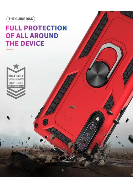 Samsung Galaxy A50 Kılıf Yüzüklü Çift Katlı Kapak Kılıf +Nano Cam modelleri