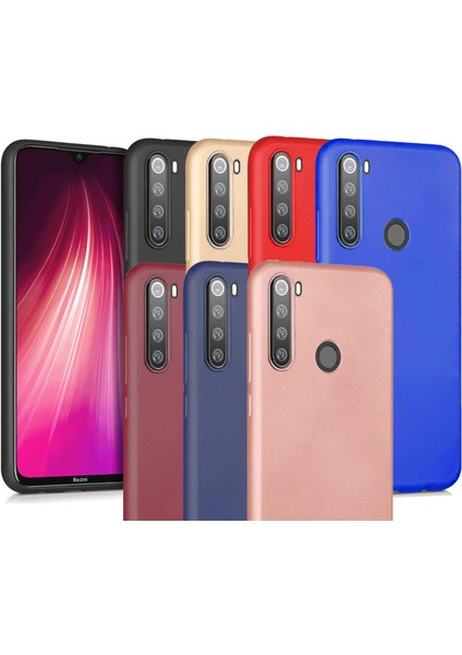 Xiaomi Redmi Note 8 Kılıf Premier Mat Silikon Kamera Koruma + Cam fiyatları