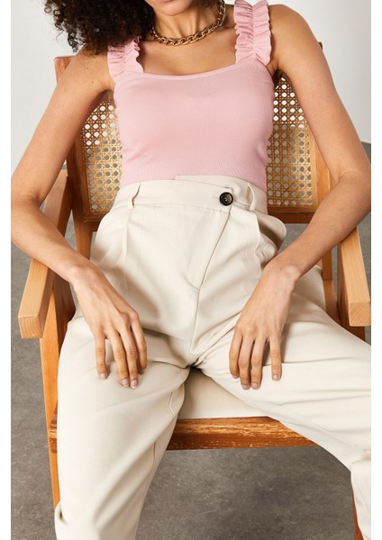 Pembe Büzgü Askılı Bluz 1YZK2-11710-20 fiyatları