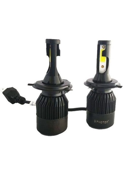 H4 Uzun Kısa Photon Duo LED Xenon Beyaz Işık 12V H4 Uzun Kısa LED Zenon Şimşek Etkili Garantilih4 Uzun Kısa Photon Duo LED Xenon Beyaz Işık 12V H4 Uz