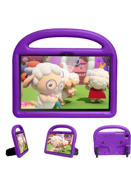 Galaxy Tab A7 10.4 Için Standlı Eva Tablet Kılıfı - Mor (Yurt Dışından)