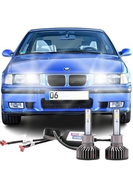 Bmw E36 LED Xenon Uzun Far Ampulü Photon Mono H1