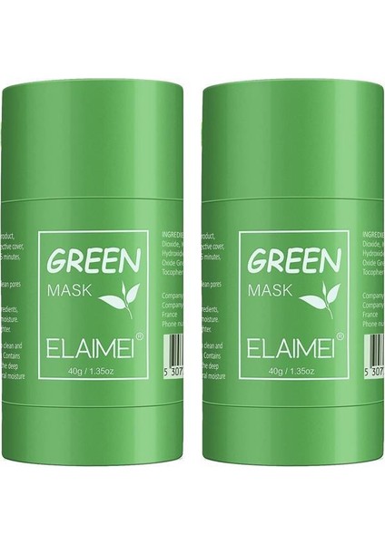 Proffessional Green Tea Cleanser Solid Mask Stick 40 gr X2