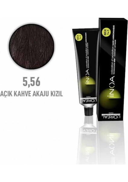 Loreal Professionnel Inoa Saç Boyası 5.56 Açık Kahve Akaju Kızıl