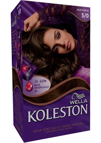 Wella Koleston Koleston Set Saç Boyası 5.0 Açık Kahve