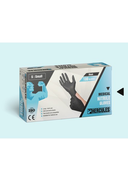 Medikal Nitril Eldiven (100 Adet) S