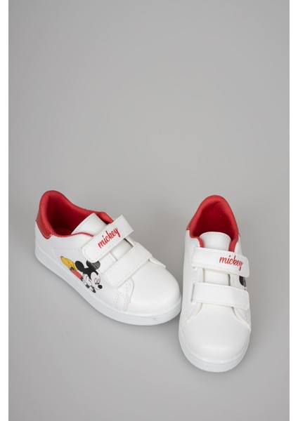 Baskılı Beyaz Garnisi Kırmızı Çocuk Ayakkabı fiyatları