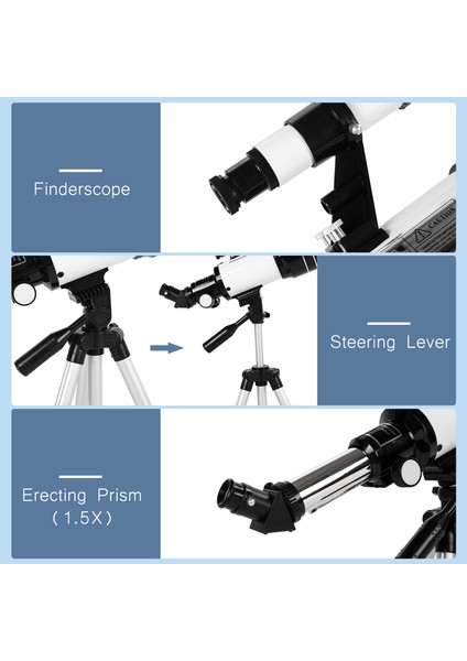 70MM Astronomik Teleskop 150X Yüksek Güçlü Monoküler