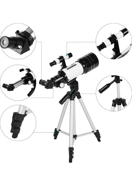 70MM Astronomik Teleskop 150X Yüksek Güçlü Monoküler