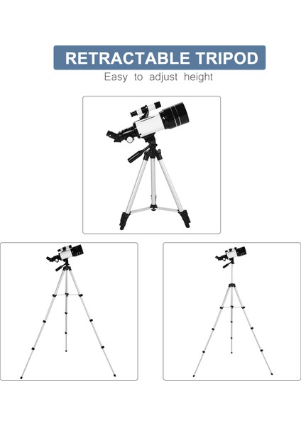 70MM Astronomik Teleskop 150X Yüksek Güçlü Monoküler