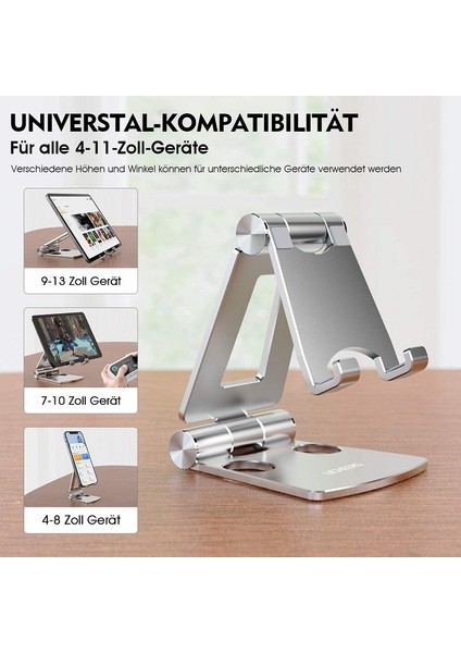 Telefon Tutucu Stand -Gümüş (Yurt Dışından)