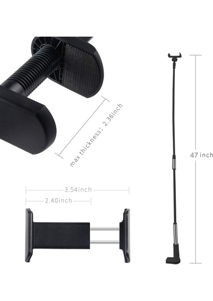 Telefon Tutucu -Siyah (Yurt Dışından)