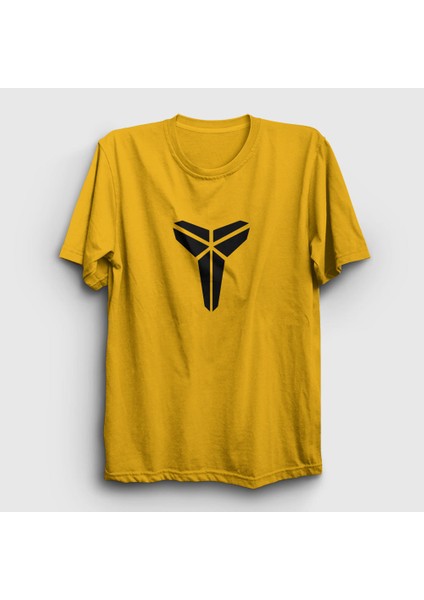 Unisex Sarı Logo Kobe Bryant Basketbol T-Shirt