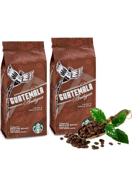 Guatemala Antigua Çekirdek Kahve 250 gr 2'li